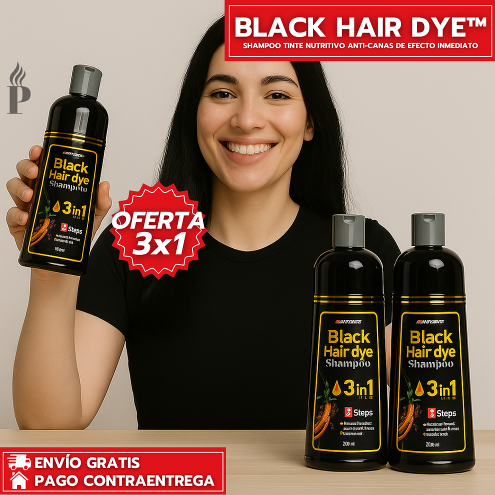 🔥Oferta Especial 3x1: Adiós Canas™ ✨- Shampoo Rejuvenecedor Instantáneo🥰, Cabello Joven en Minutos💯